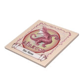 我が赤いドラゴン タイル (側面)