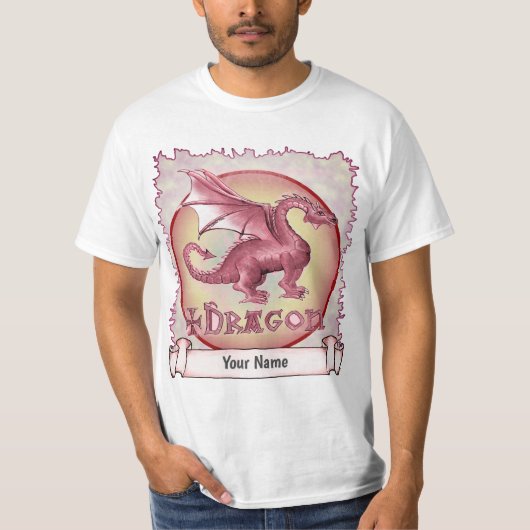 我が赤いドラゴン Tシャツ (正面)
