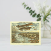 我が軍が空の水と海岸から攻撃 ポストカード (スタンド正面)