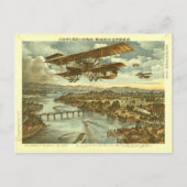 我が軍が空の水と海岸から攻撃 ポストカード (正面)