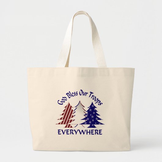 我が軍を祝福せよ ラージトートバッグ (正面)