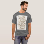 我が道、真理、生命 - グラフィティ信仰 Tシャツ (正面フル)