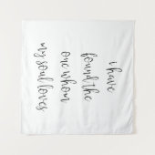 「我が魂の愛する者を見つけた」結婚式 タペストリー (正面(横))