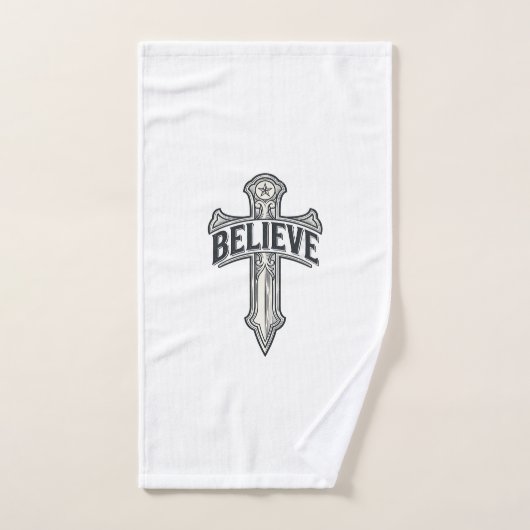 我が魂の錨イエス・キリスト クリスチャンTシャツ ハンドタオル (ハンドタオル)