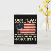 我たちの国旗 - 兵士の息遣い アメリカ国旗 カード (黄色い花)