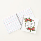我は我が愛する者の真紅のバラ ノートブック (内部)