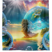 我らの太陽は星であり生命の賜物である シャワーカーテン (正面)