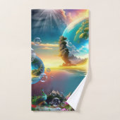 我らの太陽は星であり生命の賜物である バスタオルセット (ハンドタオル)