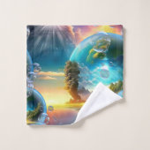 我らの太陽は星であり生命の賜物である バスタオルセット (ウォッシュタオル)