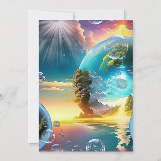 我らの太陽は星であり生命の賜物である 招待状 (裏面)