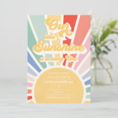 『我らの小さなサンシャインの1歳の誕生日』  招待状 (スタンド正面)