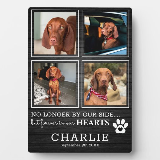 我らの心に永遠に残る、素朴なペット | フォトコラージュ フォトプラーク (正面)