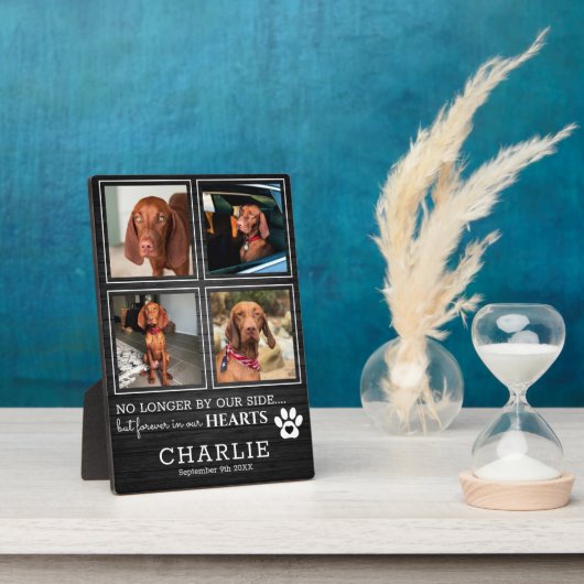 我らの心に永遠に残る、素朴なペット | フォトコラージュ フォトプラーク (側面)