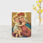 『我らの救いの女性賛美ヴァージン』 カード (黄色い花)