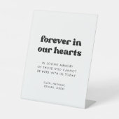 我スタイリッシュ々のハートで永遠にレトロ結婚 台座サイン (正面)