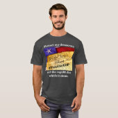 我保護々の民主主義と共和国 Tシャツ (正面フル)