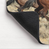 我保護らの野生の馬 マウスパッド (コーナー)