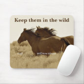 我保護らの野生の馬 マウスパッド (マウス)