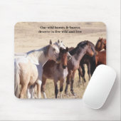 我保護らの野生の馬 マウスパッド (マウス)