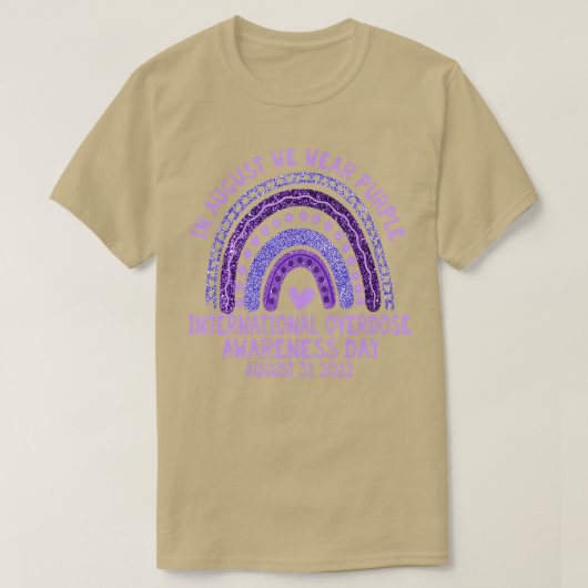 我国際的々の過剰摂取認識度デー威厳がある Tシャツ (デザイン正面)