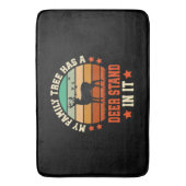 我家の家系図に猟小屋がある バスマット (正面縦)