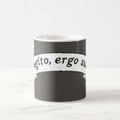 我思う、ゆえに我あり - Cogito, ergo sum コーヒーマグカップ (中央)
