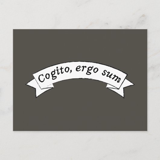 我思う、ゆえに我あり - Cogito, ergo sum ポストカード (正面)
