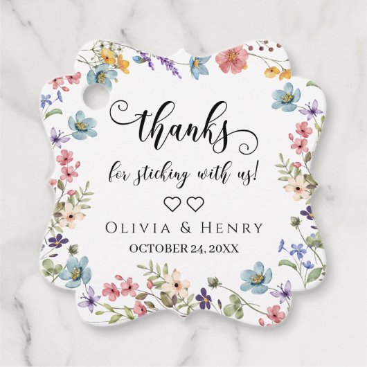 我感謝してい々のフローラに固執するため フェイバータグ (正面)