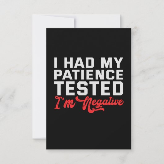 我慢して逆算来した サンキューカード (正面)