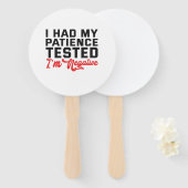 我慢して逆算来した ハンドファン (正面&裏面)