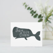 我救々の海洋の環境鯨白 ポストカード (スタンド正面)