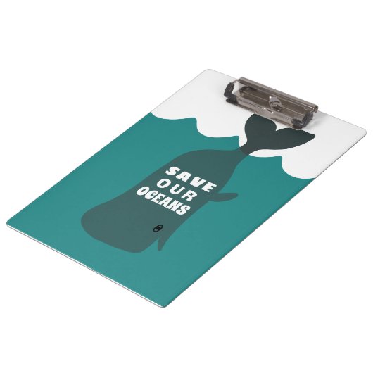 我救々の海洋環境芸術クジラ クリップボード (アングル)