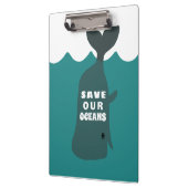 我救々の海洋環境芸術クジラ クリップボード (左)