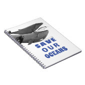 我救々の海洋環境芸術クジラ ノートブック (右側)