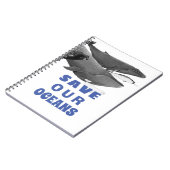 我救々の海洋環境芸術クジラ ノートブック (左側)