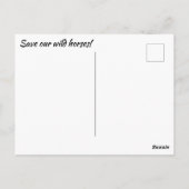 我救らの野生馬 ポストカード (裏面)