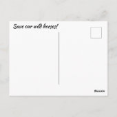 我救らの野生馬 ポストカード (裏面)