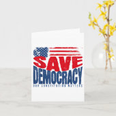 我救国の憲法を民主主義する カード (黄色い花)