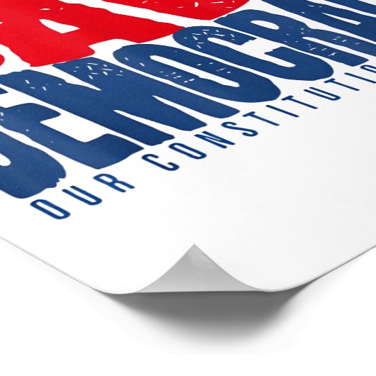 我救国の憲法を民主主義する ポスター (角)