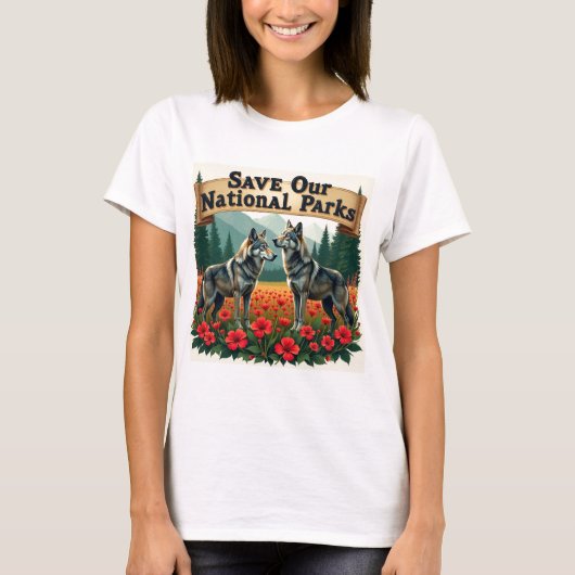 我救国パークス・ウルフ Tシャツ (正面)
