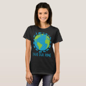 我救家の動物野生生物保護地球 Tシャツ (正面フル)