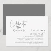 我祝々と共に結婚の駆け落ちパーティー 招待状 (正面/裏面)