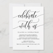 我祝々と共に、黒結婚人の駆け落ちパーティー 招待状 (正面)