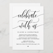 我祝々と共に、黒結婚人の駆け落ちパーティー 招待状 (正面/裏面)