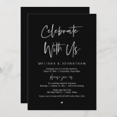 我祝々と共に、黒結婚人の駆け落ち 招待状 (正面/裏面)