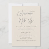 我祝々と共に、黒結婚人の駆け落ち 招待状 (正面)