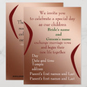 我祝々と 招待状 (正面/裏面)