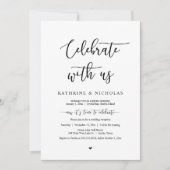 我結婚々と共祝にの駆け落ち 招待状 (正面)