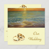 我結婚々の結婚式招待状 招待状 (正面/裏面)