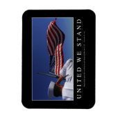 我統一された々の立場:感動的引用文 マグネット (縦)